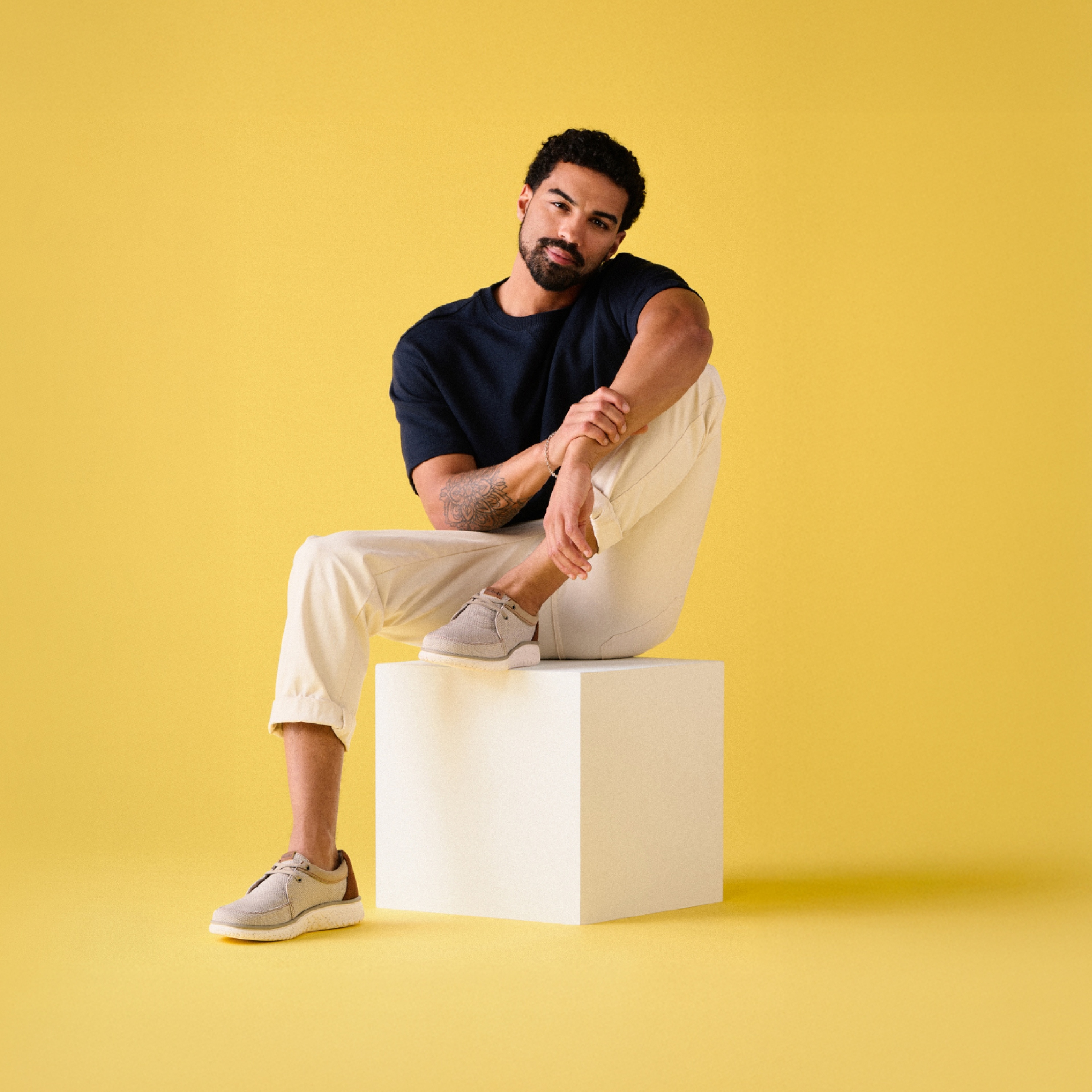 <h1><strong>Timeless Style for Every Day</strong></h1><h2>Sports-luxe sneakers, stacked with comfort</h2>